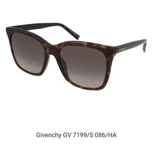 Givenchy Brown Tortoiseshell Sunglasses with Gradient Lenses